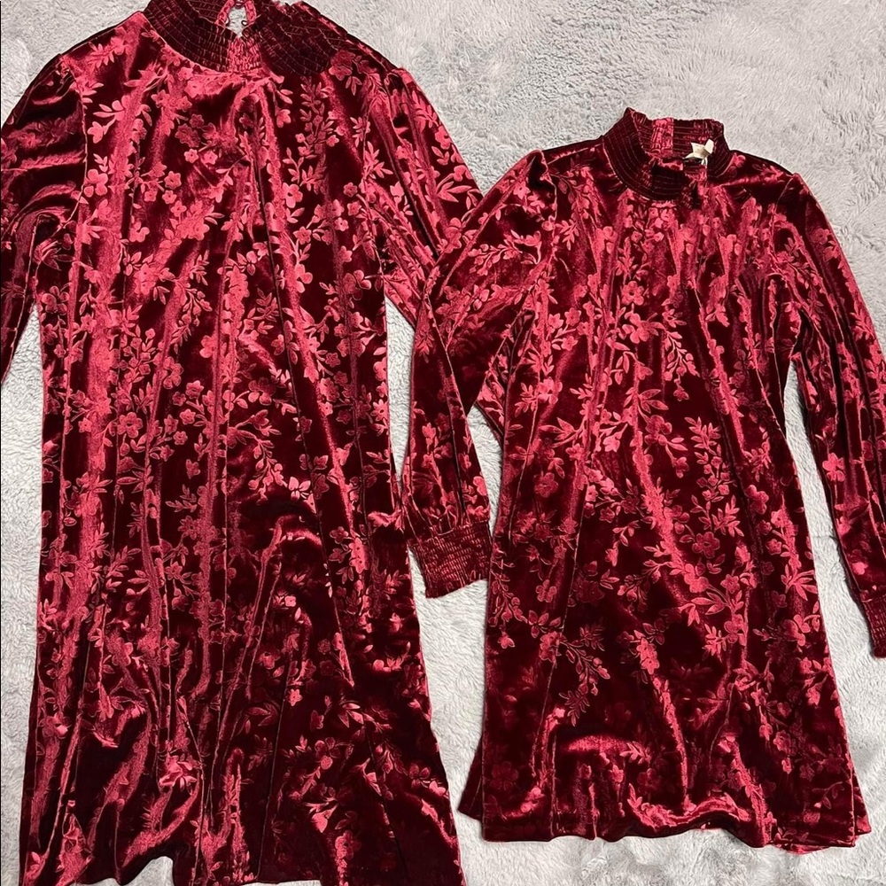 Matilda Jane ladies velvet dresses. Beautiful details. Stretchy.